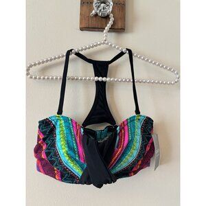 NWT Athleta Womens Size 36B/C Samba Racerback Bikini Swim Top Wired